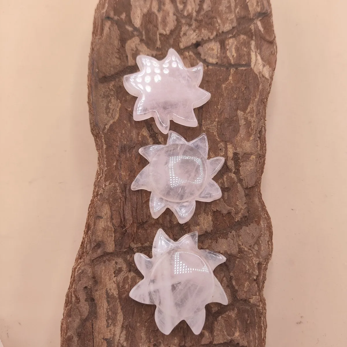 Фигурка солнца из розового кварца скульптура украшение для дома ручная работа