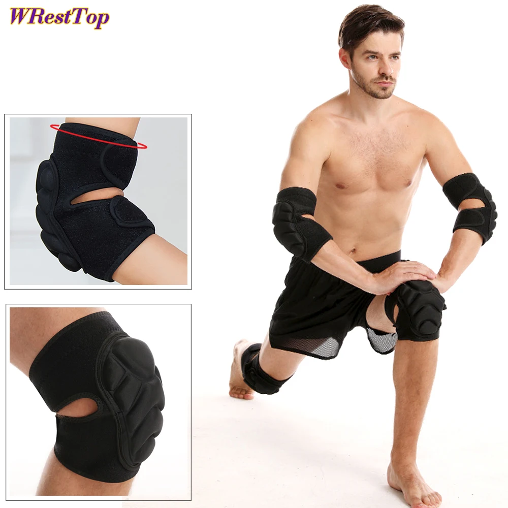 

1Pair Knee Elbow Pad Brace Support for Cycling Skiing Snowboard Roller Skating Skateboard Extreme Sport Protective Gear Kneepads