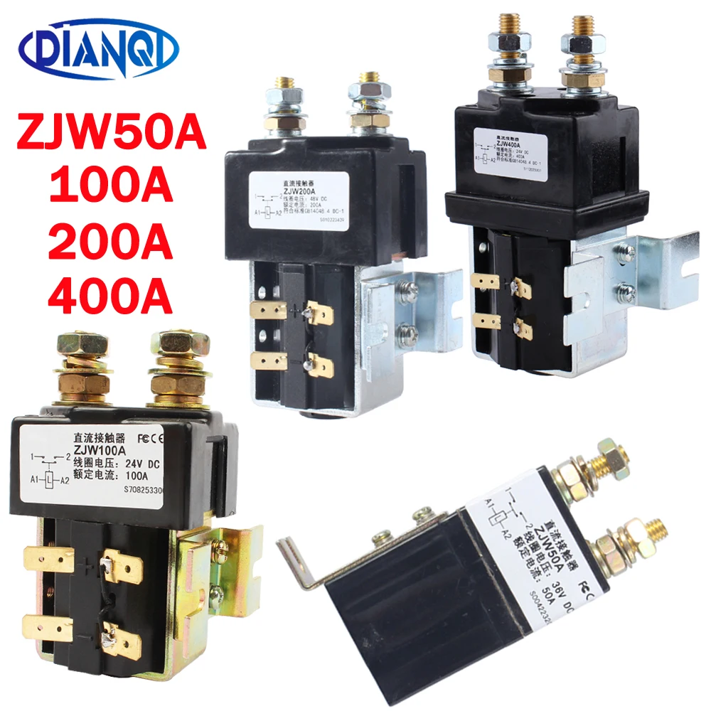 

SW80 NO 12V 24V 36V 48V 60V 72V ZJW100A For Albright Type DC Contactor for CURTIS ZAPI CONTROLLER FORKLIFT TRUCK STACKER PALLET