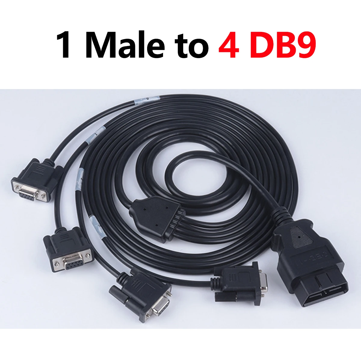 

16-контактный разъем «папа» до 9-контактного DB9 1/4/6in1 VGA RS232 серии OBD2, соединительный кабель, автомобильные аксессуары, автомобильный OBD диагностический инструмент, интерфейс «мама»