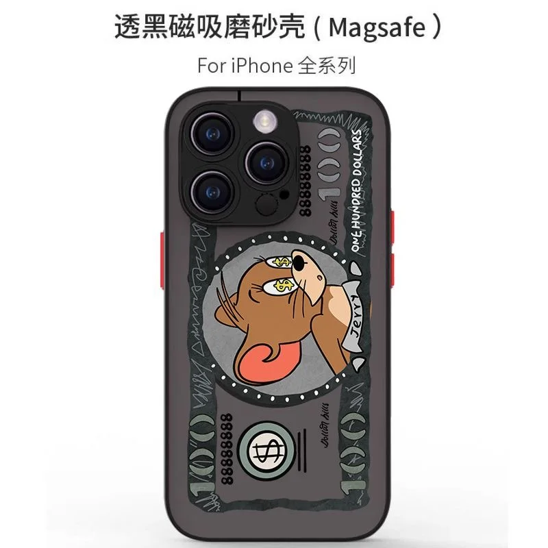 Чехол для телефона Dollars Toms and Jerrys Samsung Galaxy S25 S24 S23 S22 S21 S20 FE Plus Ultra 5G матовая магнитная