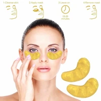 crystal collagen gold powder eye mask anti aging dark circles acne beauty patches for eye skin care cosmetics 110pairs