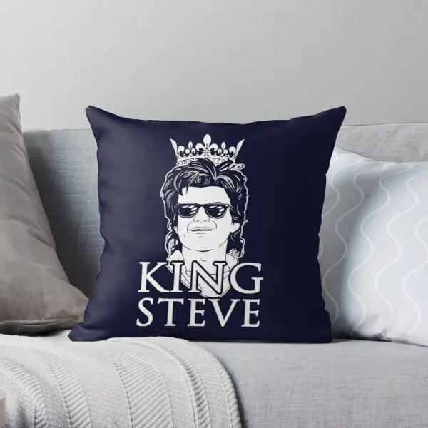

King Steve Printing Throw Pillow Cover Soft Car Sofa Bedroom Comfort Wedding Hotel Throw Square Fashion Bed Pillows not include