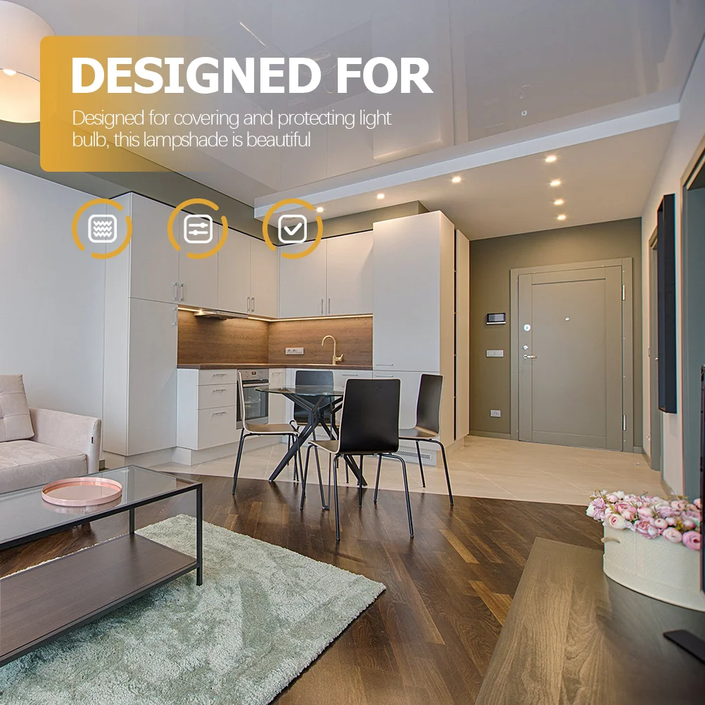 2 шт. Абажур Вентилятор Матовый Лампаenschirm Tischlampe Batten Стеклянный Потолок Открытый