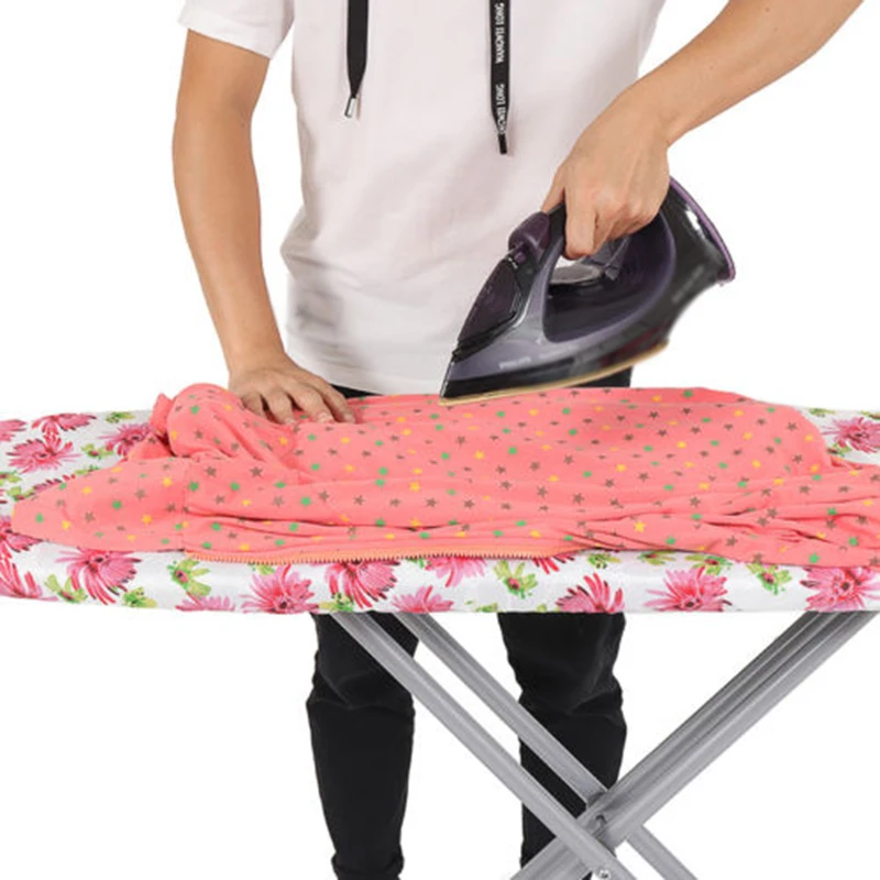 

140*50cm Ironing Board Cover Print Fabric Ironing Cloth Guard Protective Ultra Thick Heat Retaining Felt Iron Board Cover