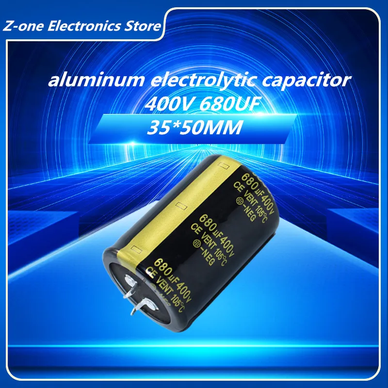 2-5pcs electrolytic capacitors 400V 680UF 35X50MM high-quality capacitor 400V680UF 35X50MM