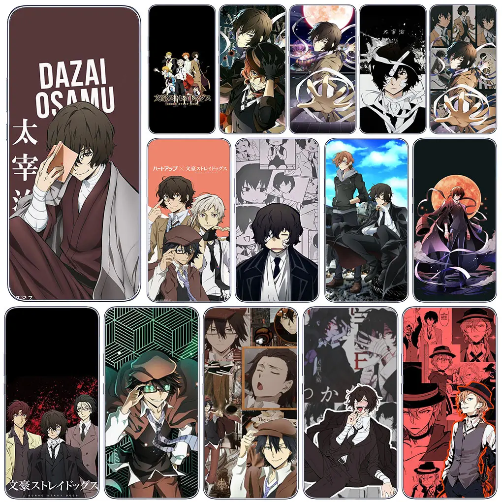 Чехол для телефона с аниме бродячие псы Bungou Motorola Moto G62 G72 G82 G84 5G 13 G14 G53 G54 Edge 40 neo Pro G23