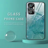 gradient marble phone case for redmi note11 10s 10pro 9t 9s 8pro 8t tempered glass protective cover for redmi 10 9a 8a 7a 6pro