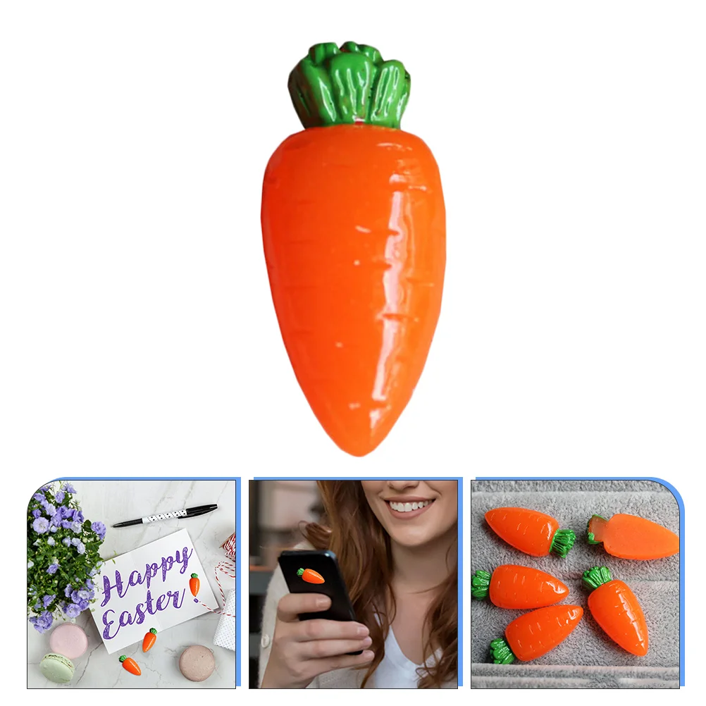 

Carrot Charms Resin Flatback Easter Diy Craft Embellishments Mini Fruit Carrots Beads Bead Clay Crafts Nail Cell Making Bunny