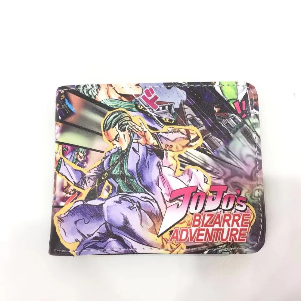 Новинка кошелек JOJO с невероятными приключениями мужской кожаный для долларов
