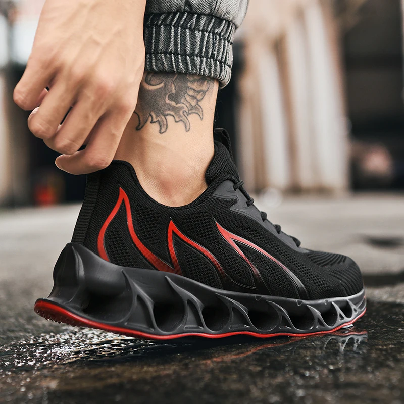 Hot Sale Green Men Running Shoes Breathable Outdoor Athletic Training Sneakers Men Sport Shoes Lightweight Jogging Male Sneakers