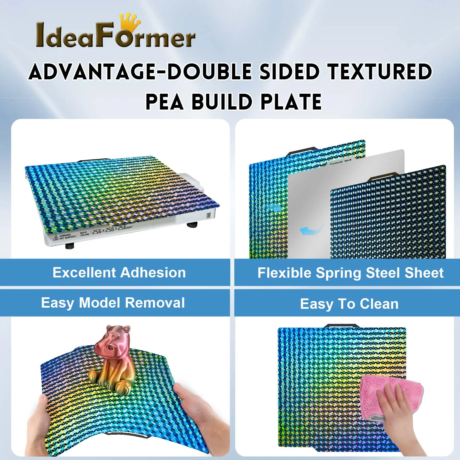 Встроенная пластина для Creality Ender-3 S1/K1 Max 235x235 мм 310x315 PEI PEO PET