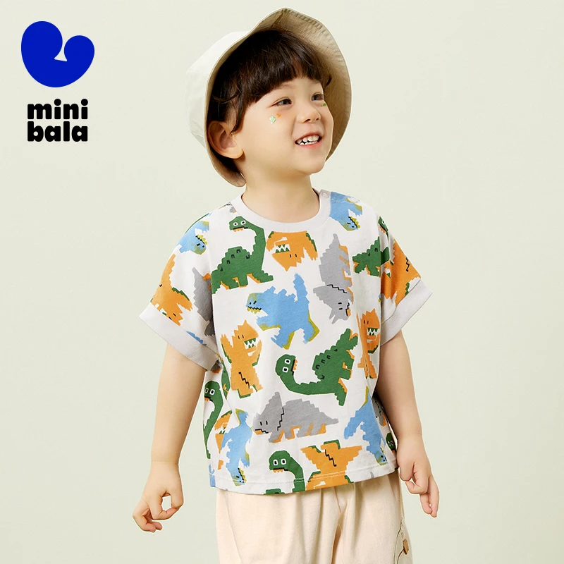 Футболка с коротким рукавом и оборкой из чистого хлопка