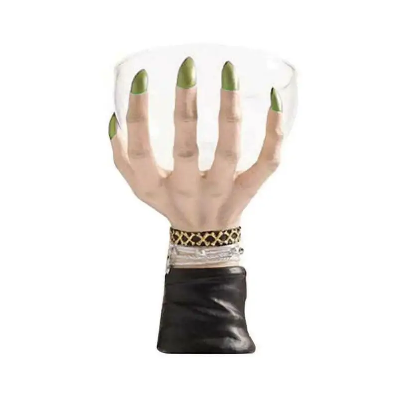 

Halloween Witch Hands Resin Statue Snack Bowl Stand Desktop Ornament Crafts Dessert Rack Halloween Decoration for Home