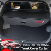 trunk cargo cover security shield for chery tiggo 7 pro 2020 2021 rear luggage carrier curtain retractable partition privacy