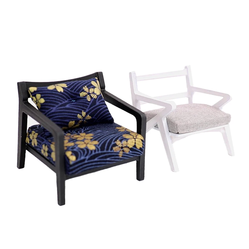 

Dollhouse Chair Sofa Chair Back Chair Dollhouse Armchairs Doll House Furniture Miniature Wood Chairs Mini Rocking Chair