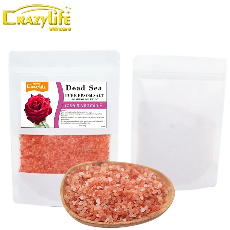 

250g Naturally Organic Himalayan Pink Salt Coarse Salt Foot Bath Salts Aromatherapy SAP Crystal Salt Moisturizing Exfolianting