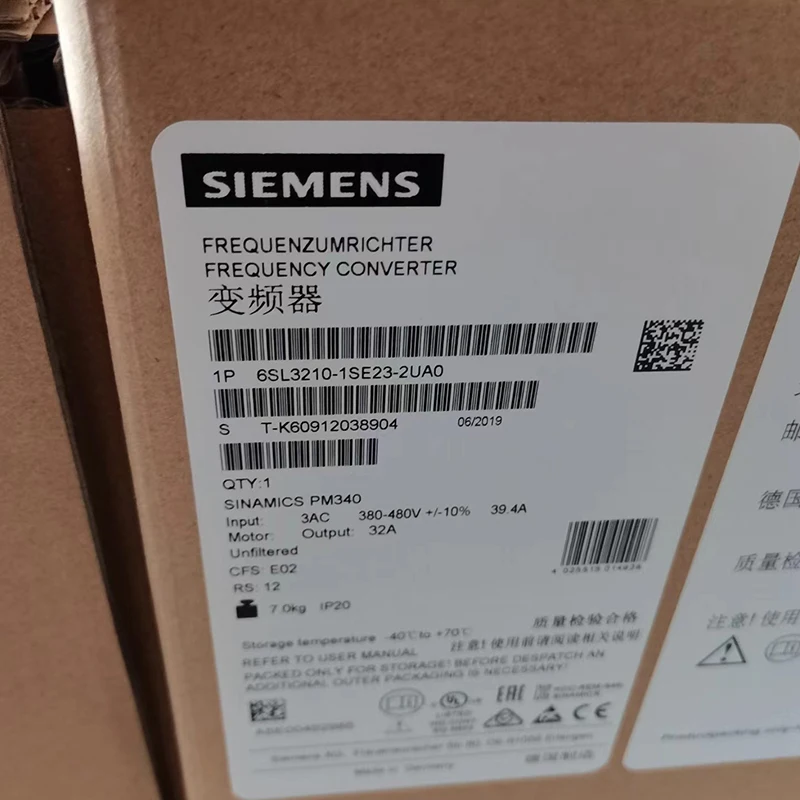 

Siemens S120 Inverter PM340 6SL3210-1SE23-2UA0