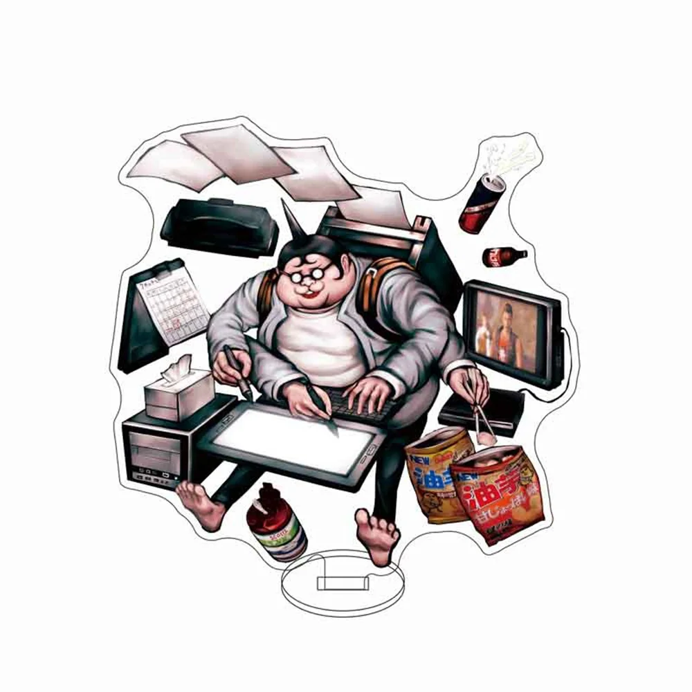 Фото Аниме Danganronpa: The Animation 15 см акриловая подставка Junko Enoshima Celestia Ludenberg настольные украшения аксессуары Декор подарок №3