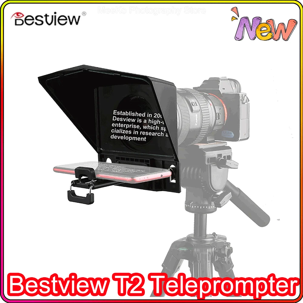 

Телепрожектор Bestview T2 для 8-дюймового планшета iPad, телефонный прожектор, речь для интервью, DSLR ридер, планшет, прожектор, студийный телепрожек...