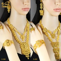 aniid african fashion gold plated pendant necklace jewelry set moroccan ethiopian bridal necklace sets 2022 wedding party gifts