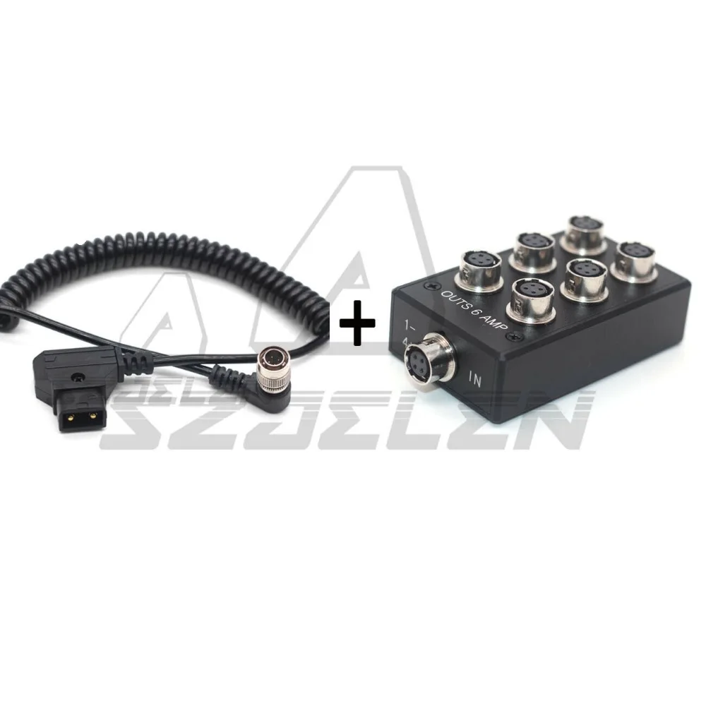 Фото 4-контактный разветвитель Hirose power ous 6 AMP HR10A-7R-4S для звуковых устройств 688 633 Адаптер Zoom F8 №2