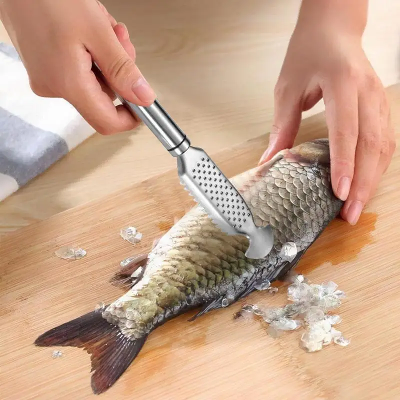 Рыболовный скалер скребок для рыбы из нержавеющей стали с теркой имбиря дизайн