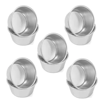 10 pieces pudding cup mini chocolate cake cookie pudding mold round nonstick egg tart mould baking tool