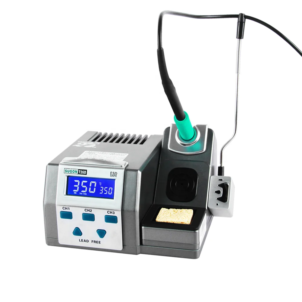 

Stock Sugon T26D Desoldering Two seconds to melt the tin Heat up immediately Soldering Station For Phone Repair