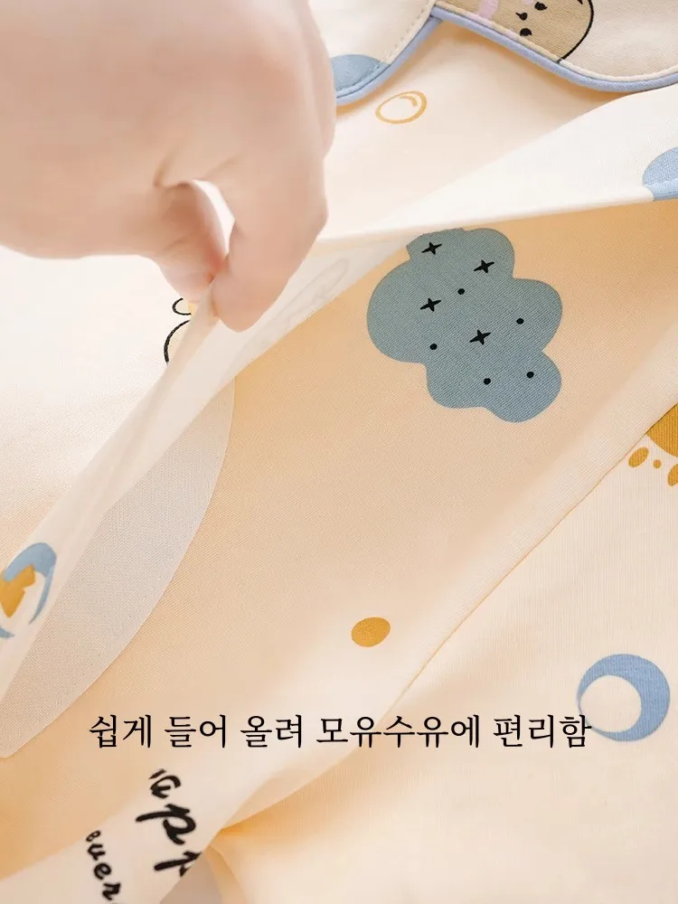 Одежда для родов осенние послеродовые пижамы кормления с накладкой на грудь