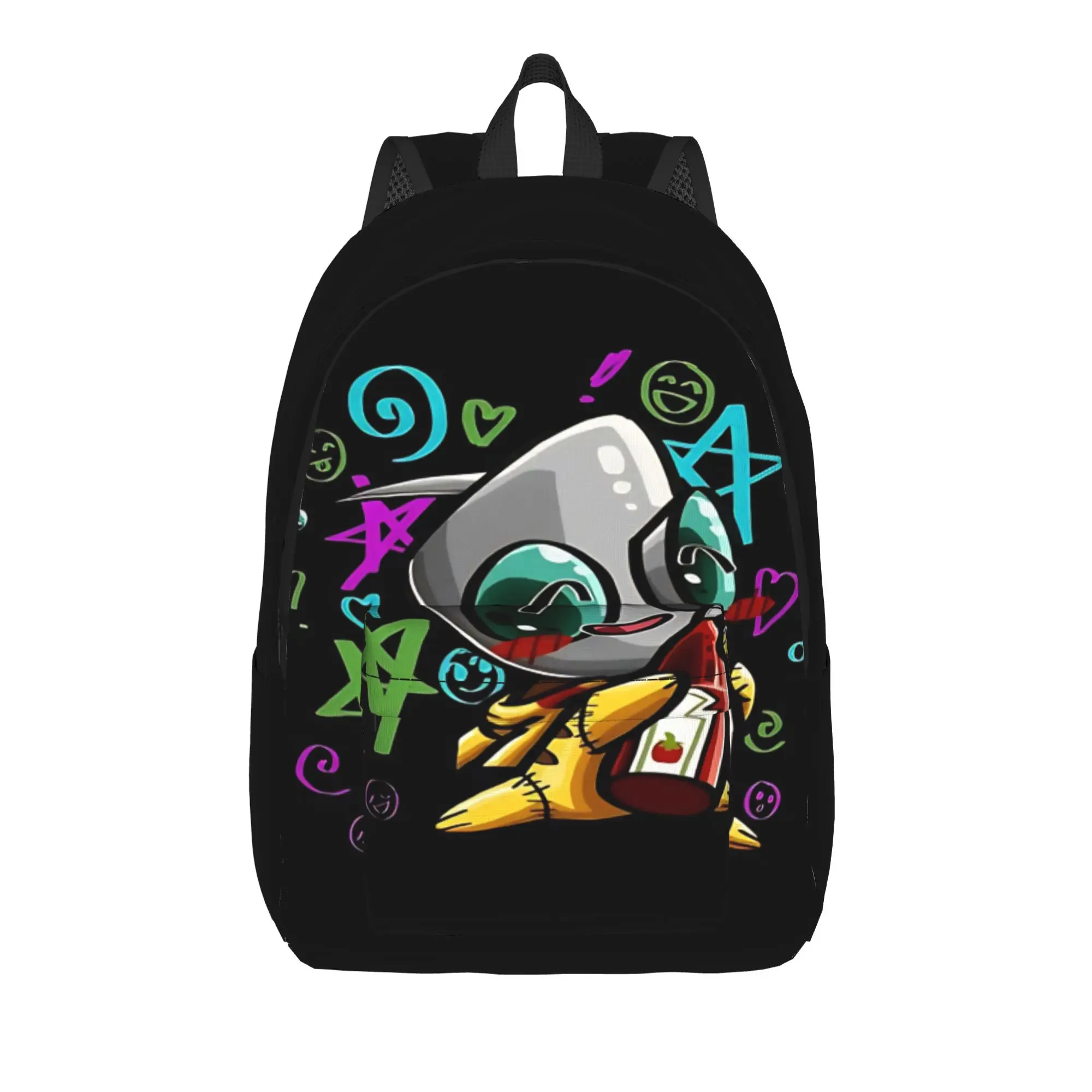 Фото Сумка-рюкзак Invader Zim для хранения закусок, идеальная для школьного сезона. №1