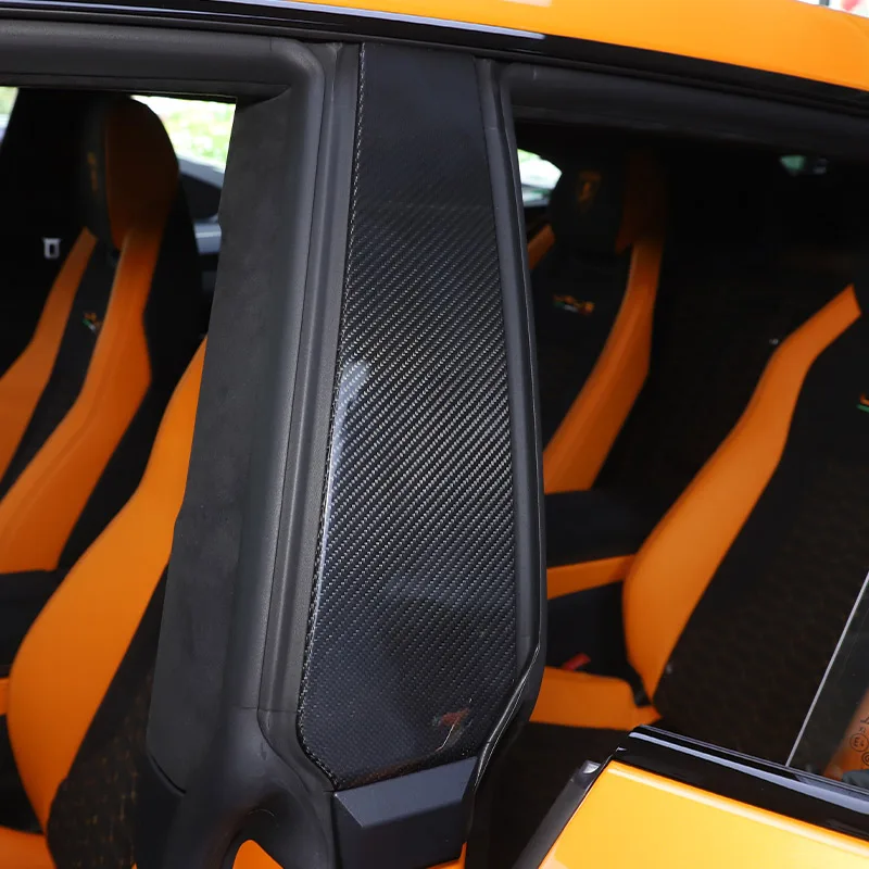 Для Lamborghini URUS 2018-2021 настоящее углеродное волокно дверь автомобиля окно центр B