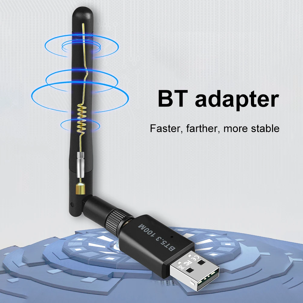 

Wireless Adapter Support Windows 7/win8.1/win10/11 for PC Computer 100M Long Range USB Adapter Dongle Bluetooth-compatible 5.3