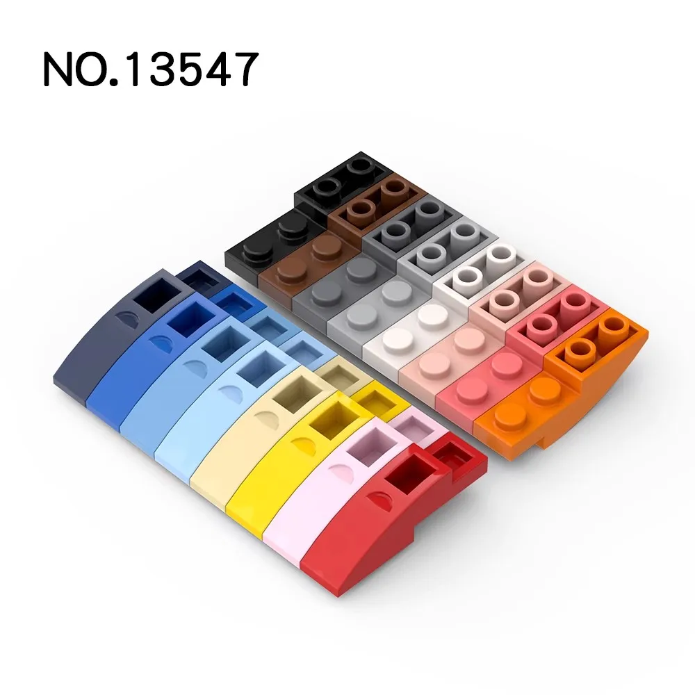 50 шт. MOC Assemblaggi particelle 13547 pendenza curva 4x1 инвертито блочи ди между совершенно проблема