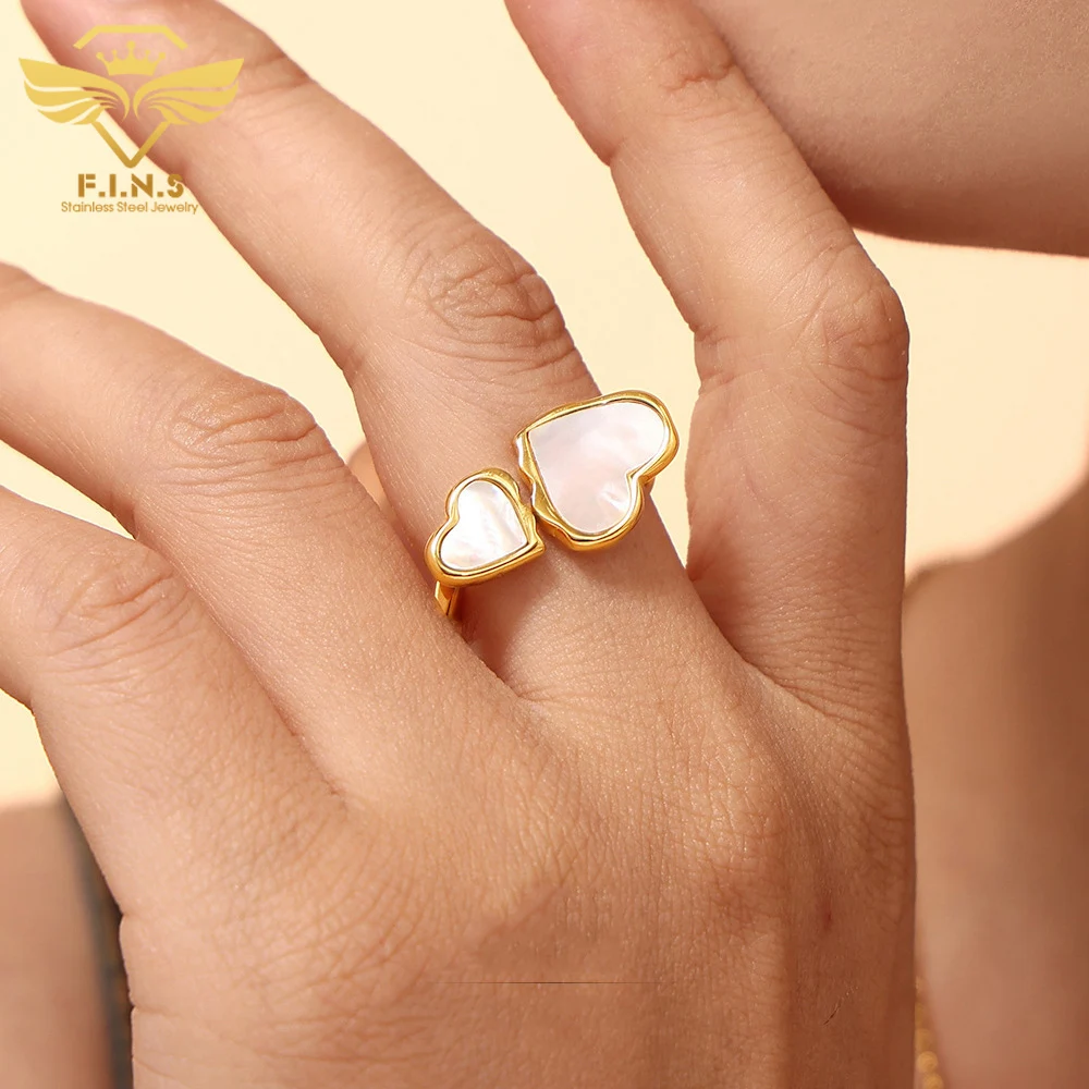 F.I.N.S INS стиль из нержавеющей стали двойное сердце натуральный корпус