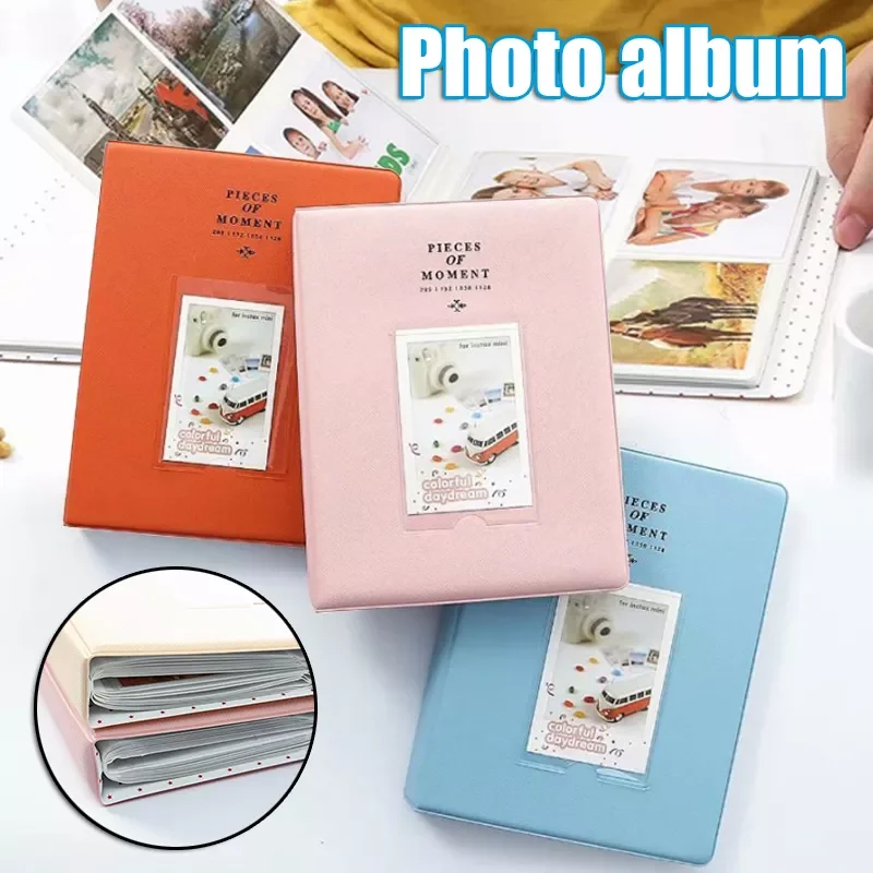 

Pictures Photo Album with 3 Inches 128 Vertical Pockets Multipurpose Instant Camera Card Storage Album Photo Album H-best