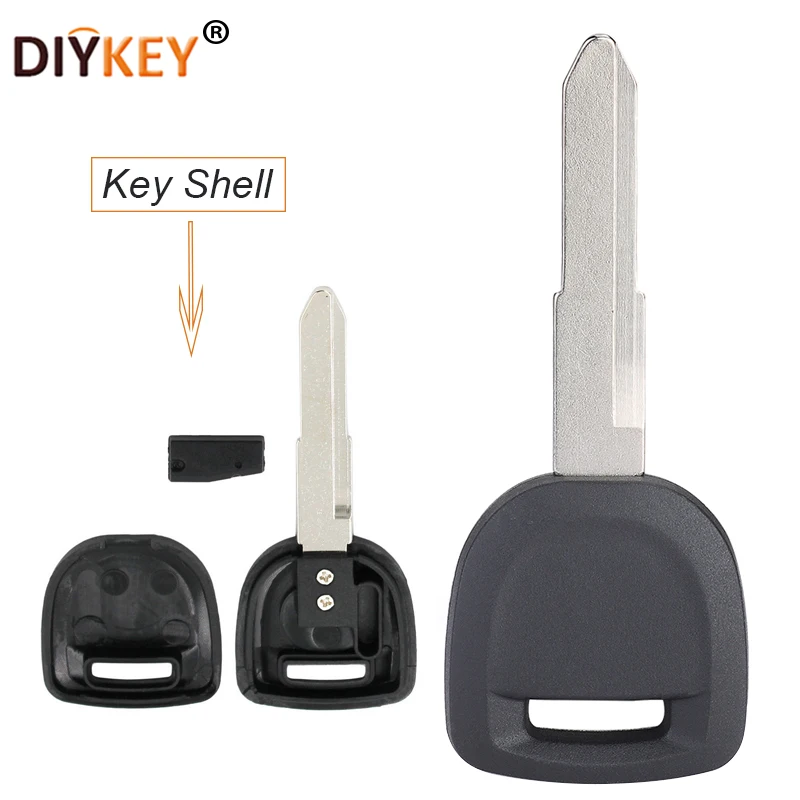 DIYKEY Chip Transponder Blank Key Case Shell Fob for Mazda 2 3 5 6 MX5 Miata RX8 CX7 CX9 2007 2008 2009 2010 2011 2012