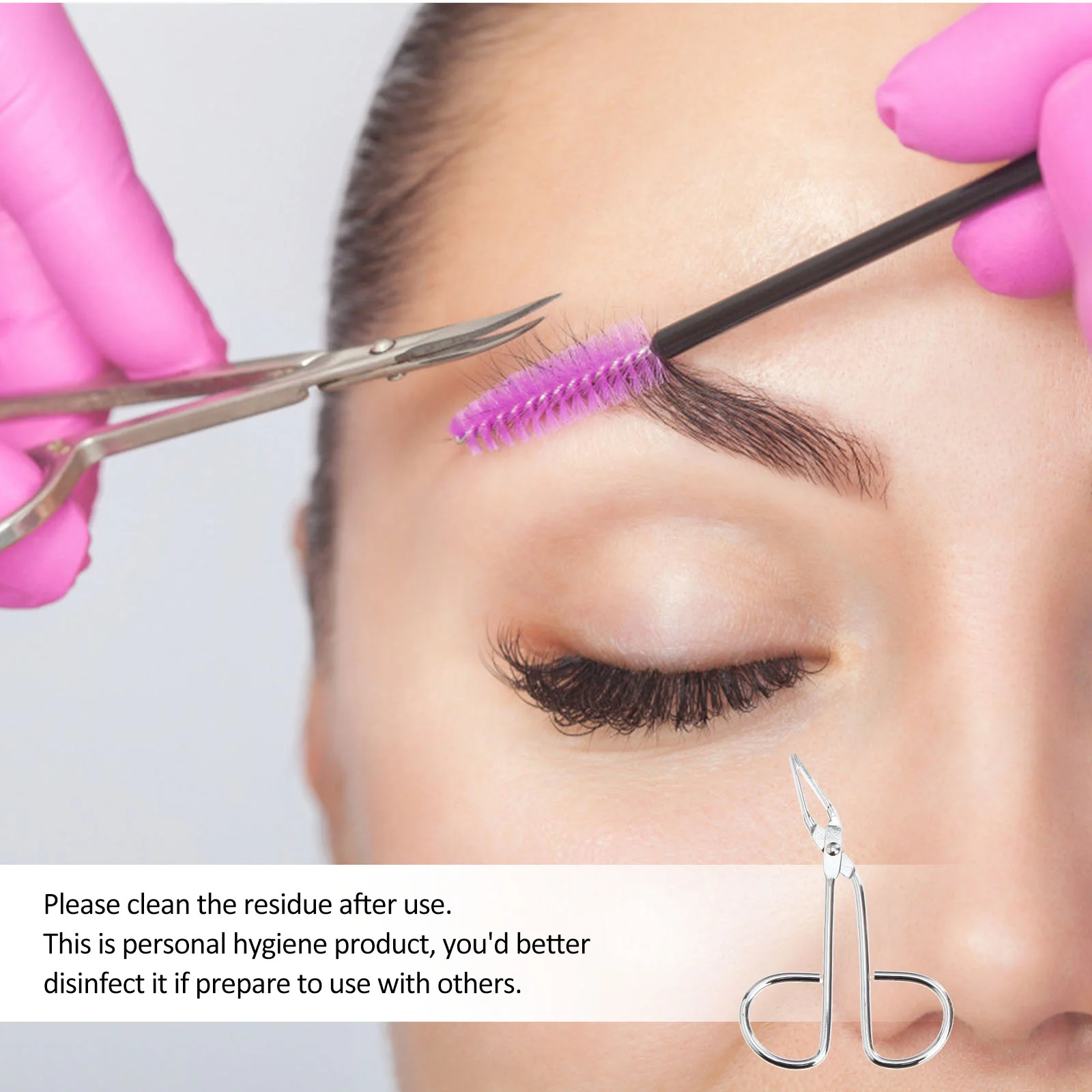 Пинцет для бровей из нержавеющей стали зажим волос в носу триммер ресниц набор