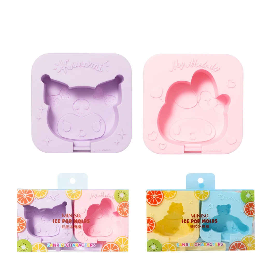 

Кавайная силиконовая форма для мороженого Kuromi My Melody Cinnamoroll с мультяшным рисунком, летняя форма Sanrio с изображением девушки из аниме, милый кубик льда, кухонная форма