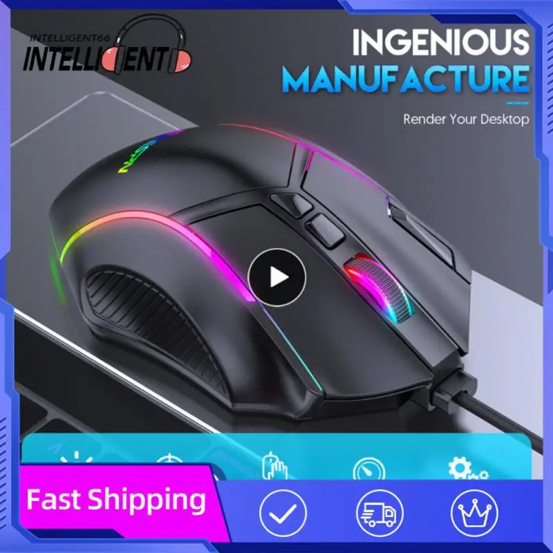

Luminous Gaming Mouse 12 Key Abs Mouse Full Speed Mice For Pc Laptop Extraordinary Wired Mouse Ergonomic Design 12800dpi