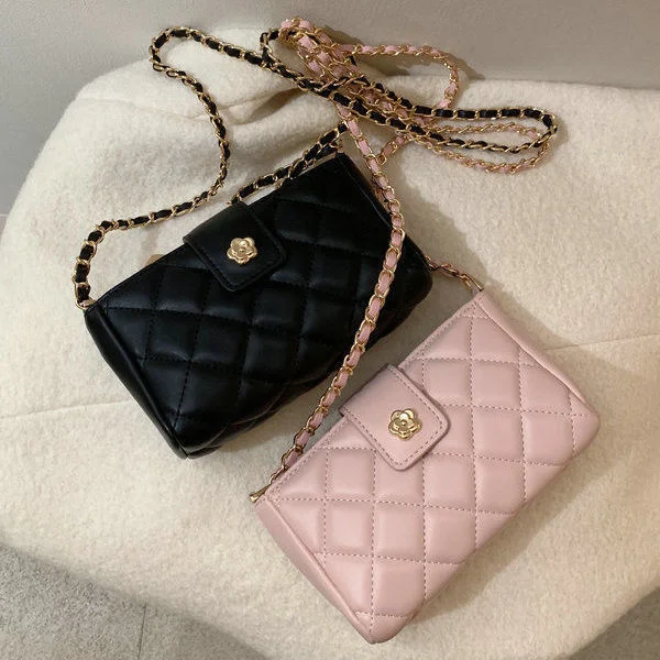 

2022 женская сумка на плечо, с застежкой в виде камелии, легкая, на цепочке