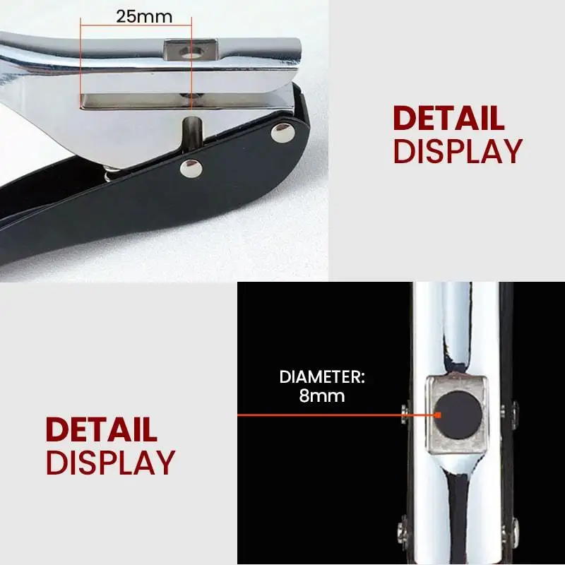 Металлический Дырокол для крышек винтов 8 мм перфоратор диафрагмы круглые