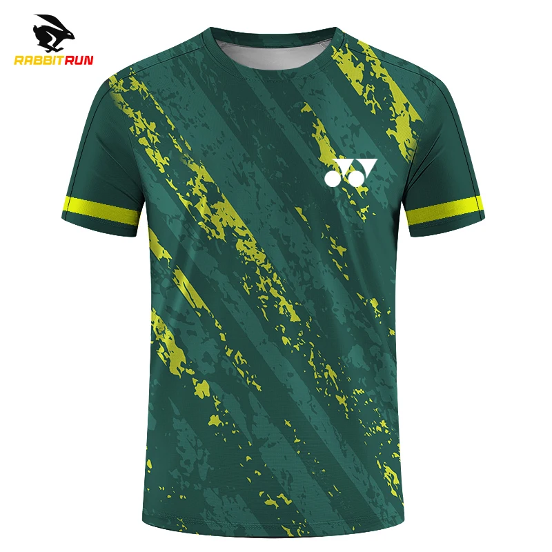 

Men's T-shirt Quick Drying Badminton Uniform Table Tennis Uniform Printed Men's Training T-shirt Boys' Breathable Sportswear Fas
