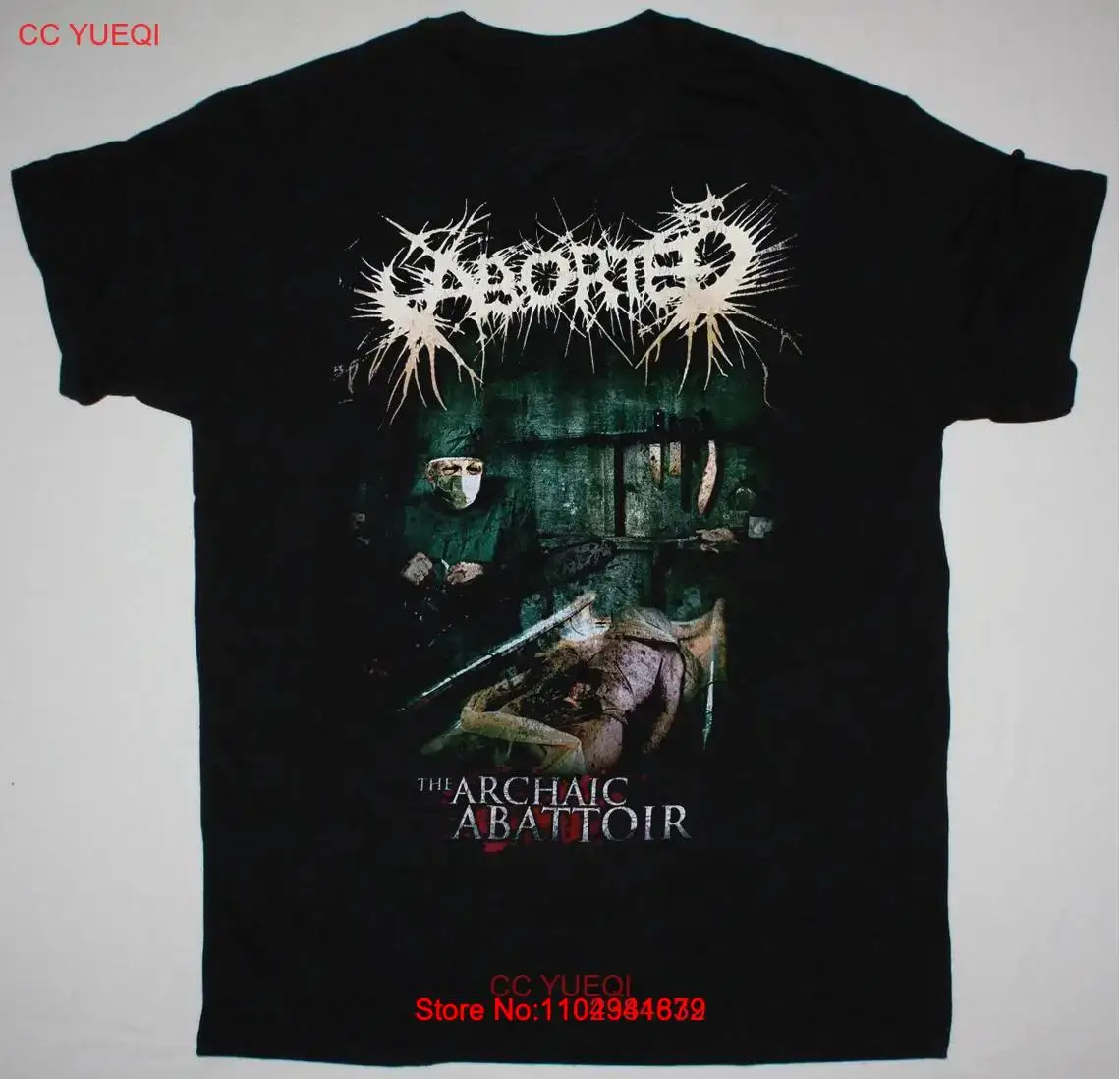 Черная футболка Aborted Band Music Tour хлопковая унисекс S-5XL