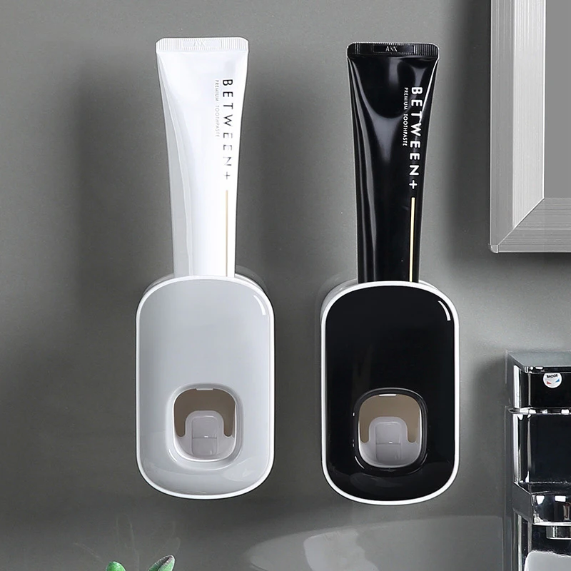 

Automatic Toothpaste Dispenser Bathroom Wall Mount Toothpaste Squeezer Bathroom Waterproof Dust-proof Toothpaste Holder Stand