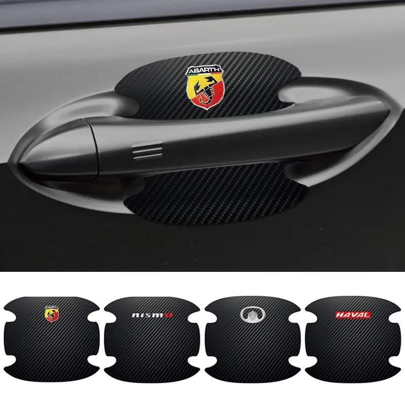 

Car Door Handle Sticker Anti Scratch Stickers For FIAT 500 Punto Uno Scudo Ducato Palio Tora Stilo Tipo Argo Grande Panda Bravo