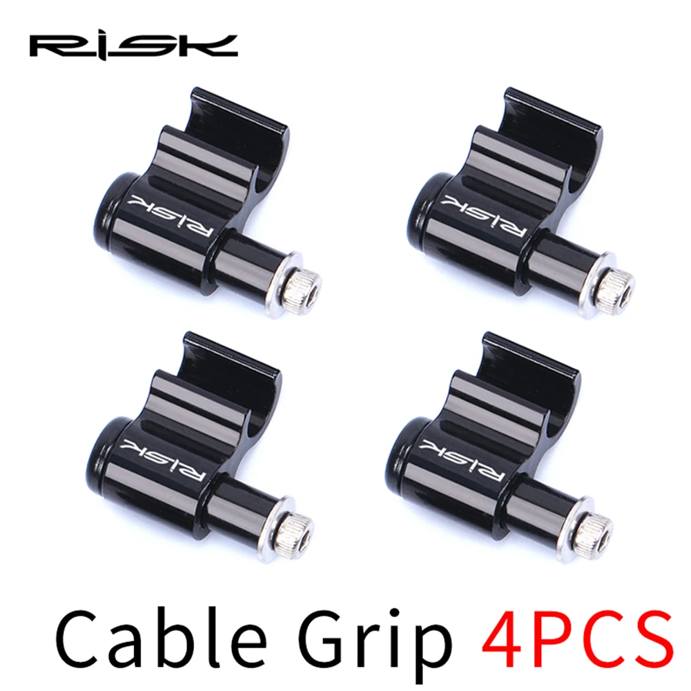 

4pcs RISK MTB 4pcs RISK Aluminum Bicycle Oil Tube Fixed Conversion Seat MT Oil Tube Fixed Conversion Seat Disc Brake Cable Guide
