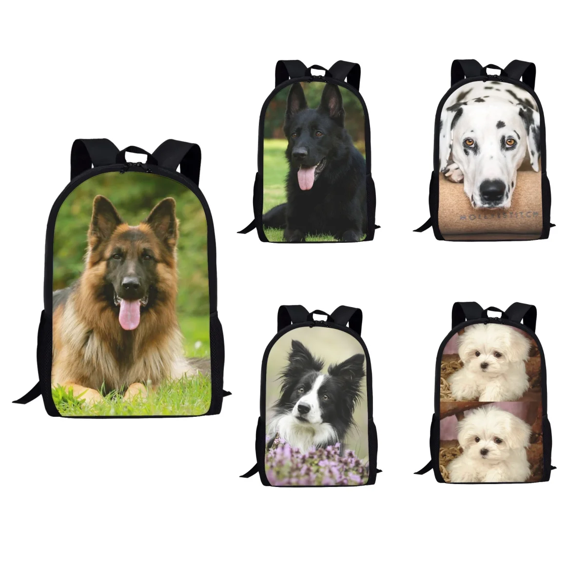 Animal Dog Cute Print Backpacks For Students Kawaii Children's Schoolbag Boy Girls Large Casual Book Bag Teenagers Mochila Gift