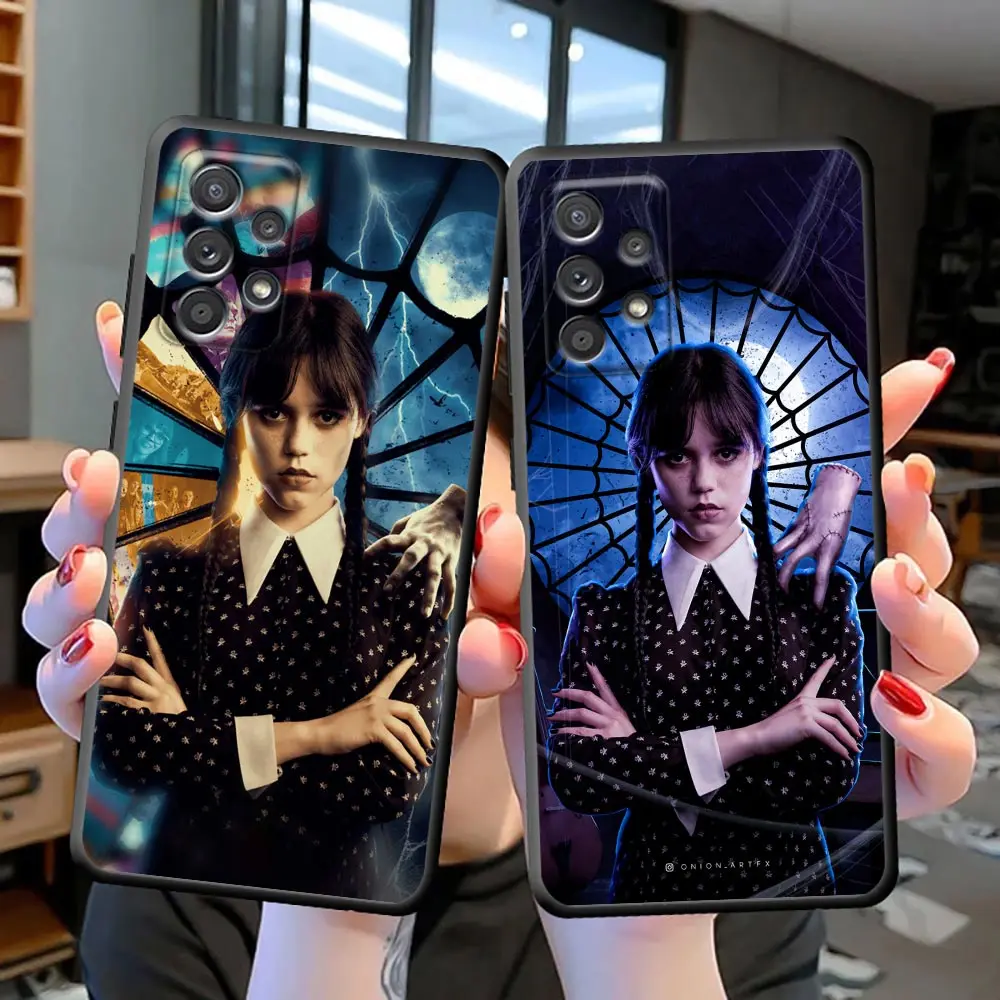 

Funda Coque S23 Case For Samsung S23 S22 S21 S20 FE S10 S10E LITE S9 S8 PLUS ULTRA 5G Case Capa Para TV Show Wednesday Addams