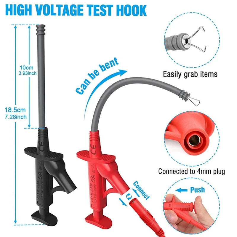 Набор тестовых щупов для мультиметра 25 шт. как показано на рисунке из пластика со